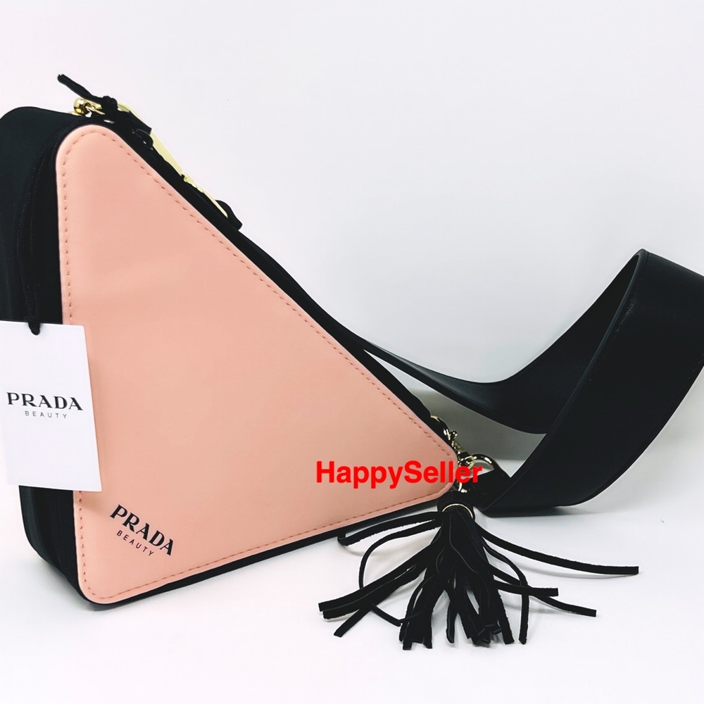 Prada Purse Triangle Pouch Converted to Crossbody Converted Adjustable Strap NEW - Picture 7 of 12
